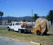 truck with reel